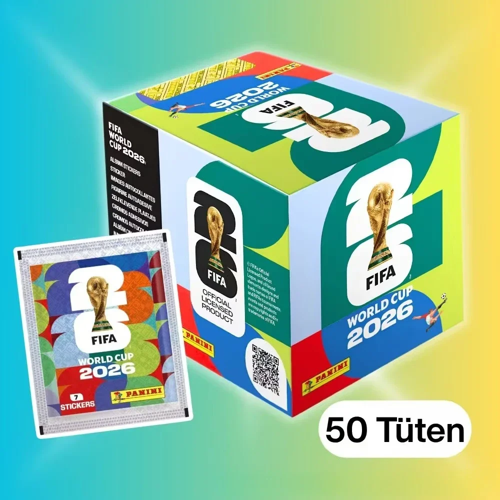 

[Hot Sale] Official Panini 2026 FIFA World Cup Limited Soccer Star Stickers Pack Card World Cup Album Collect Football Fans Gift