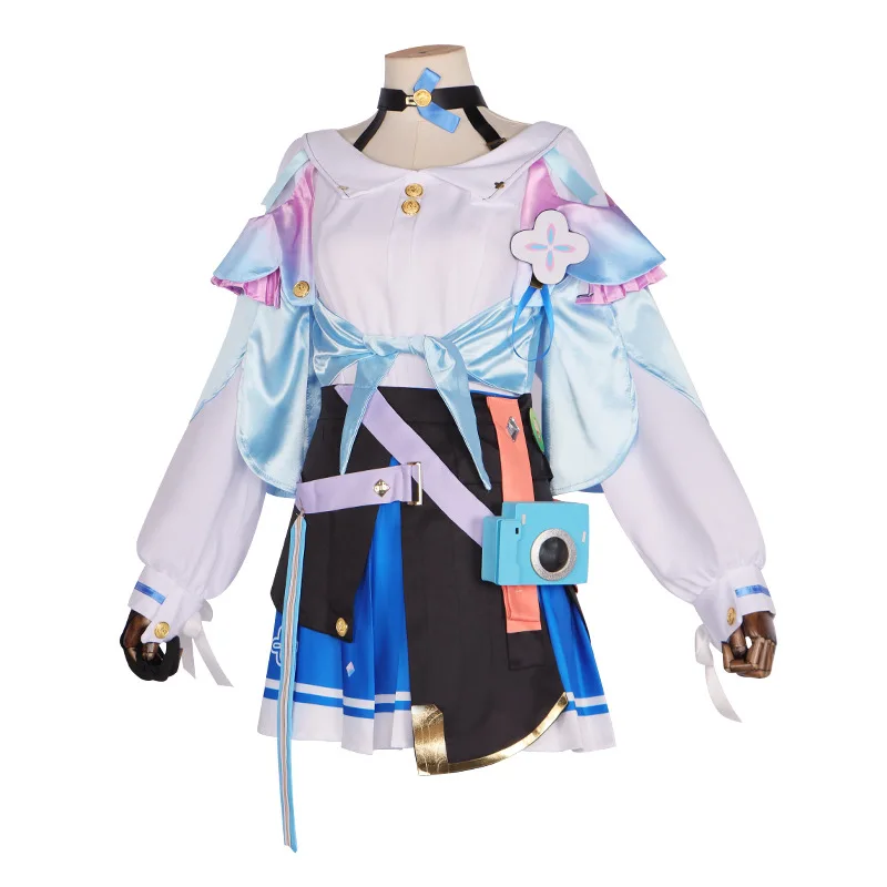 Honkai: Star Rail 7th March Cosplay Women's Halloween Carnival Party Carnival Sailor Uniform March 7th role-playing costume wig