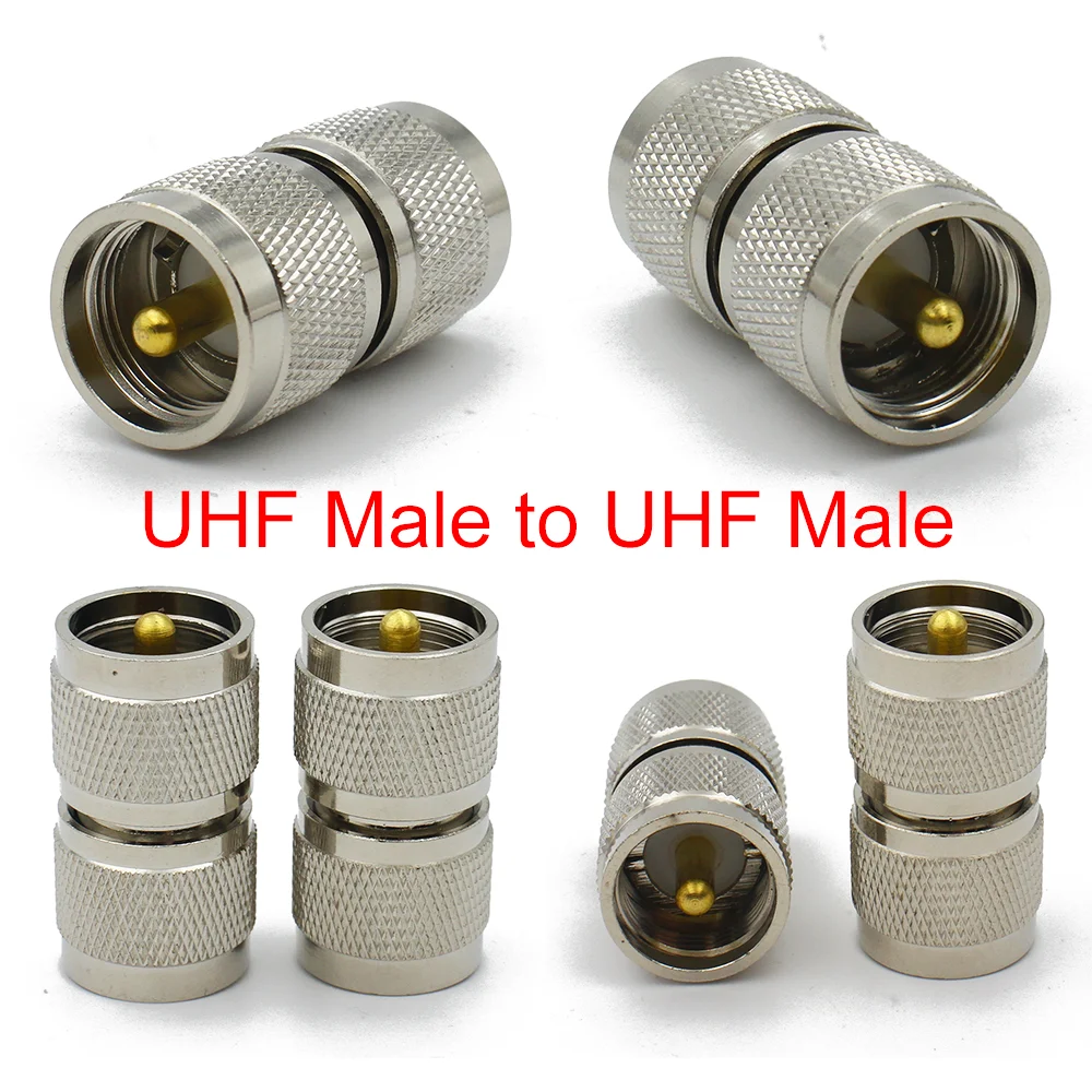 SO239 PL259 Connector UHF to UHF Male Female Straight Connector UHF Female to Female Adapter for Radio Antenna SO-239 PL-259