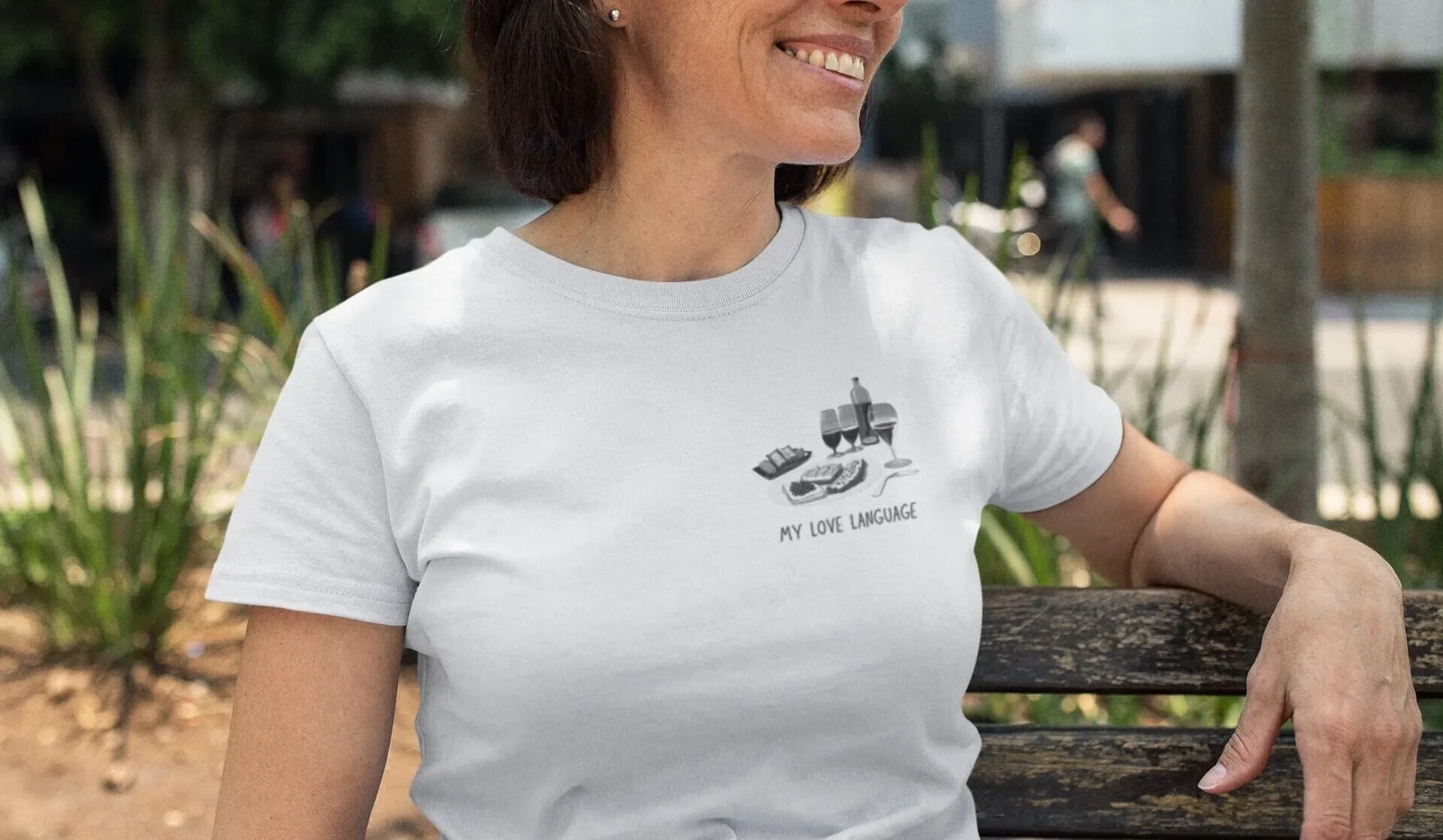 My Love Language Shirt Couple Wine Culinary Date Night T Lovers Tee For Woman Simple Design