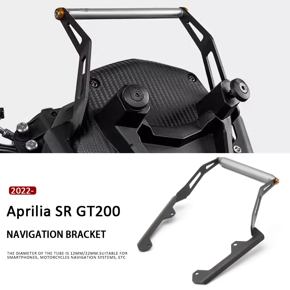

Sr Gt200 2022 2023 12mm/22mm New GPS Mount Bracket Fit GPS Navigation Phone Holder Frame Bracket For Aprilia SR GT200 GT 200