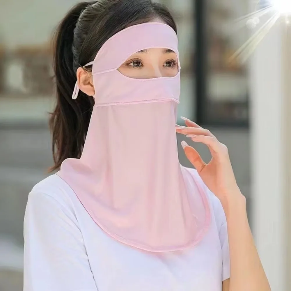 

Balaclava Mas Sunscreen Face Cover Neck Protection 360 Full Cover Face Mask Dustproof Traceless Ice Silk Sunscreen Mask