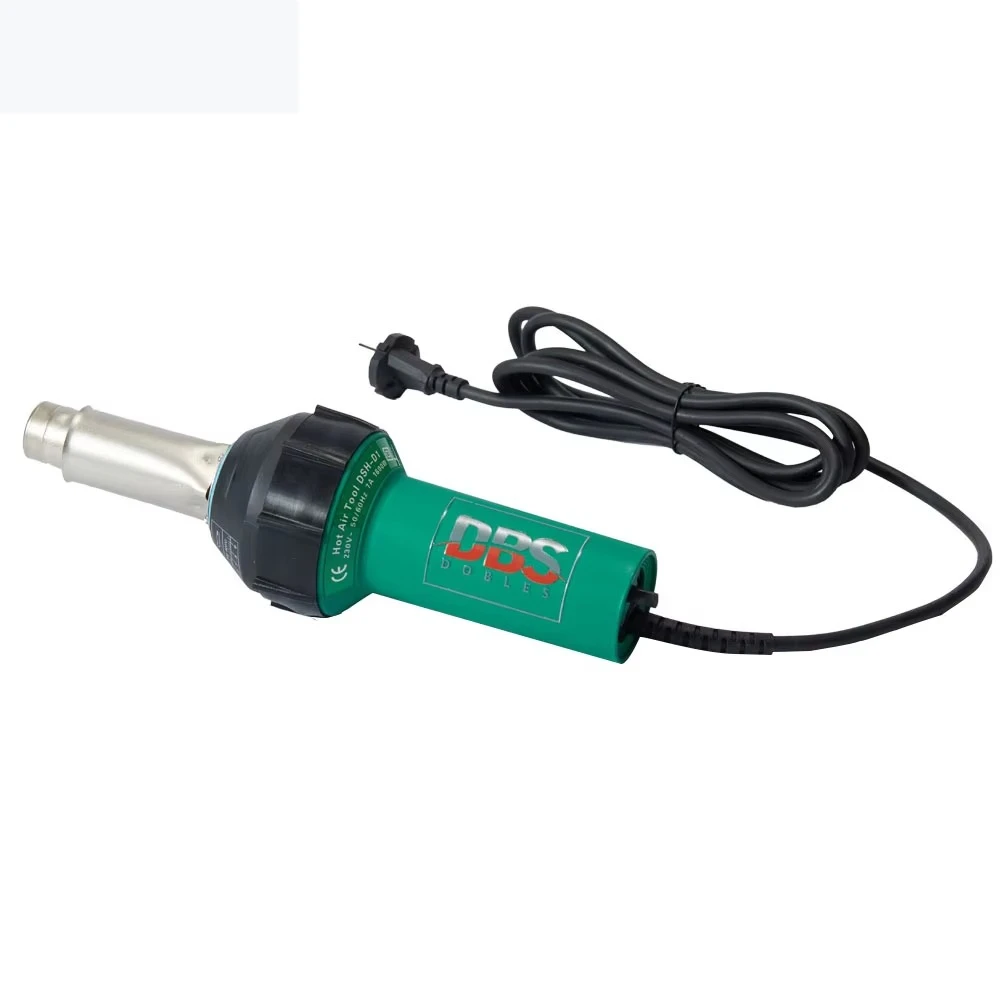 1600W Adjustable Temp Hot Air Plastic Welding Gun, Delay Shutdown Industrial Welding Tool
