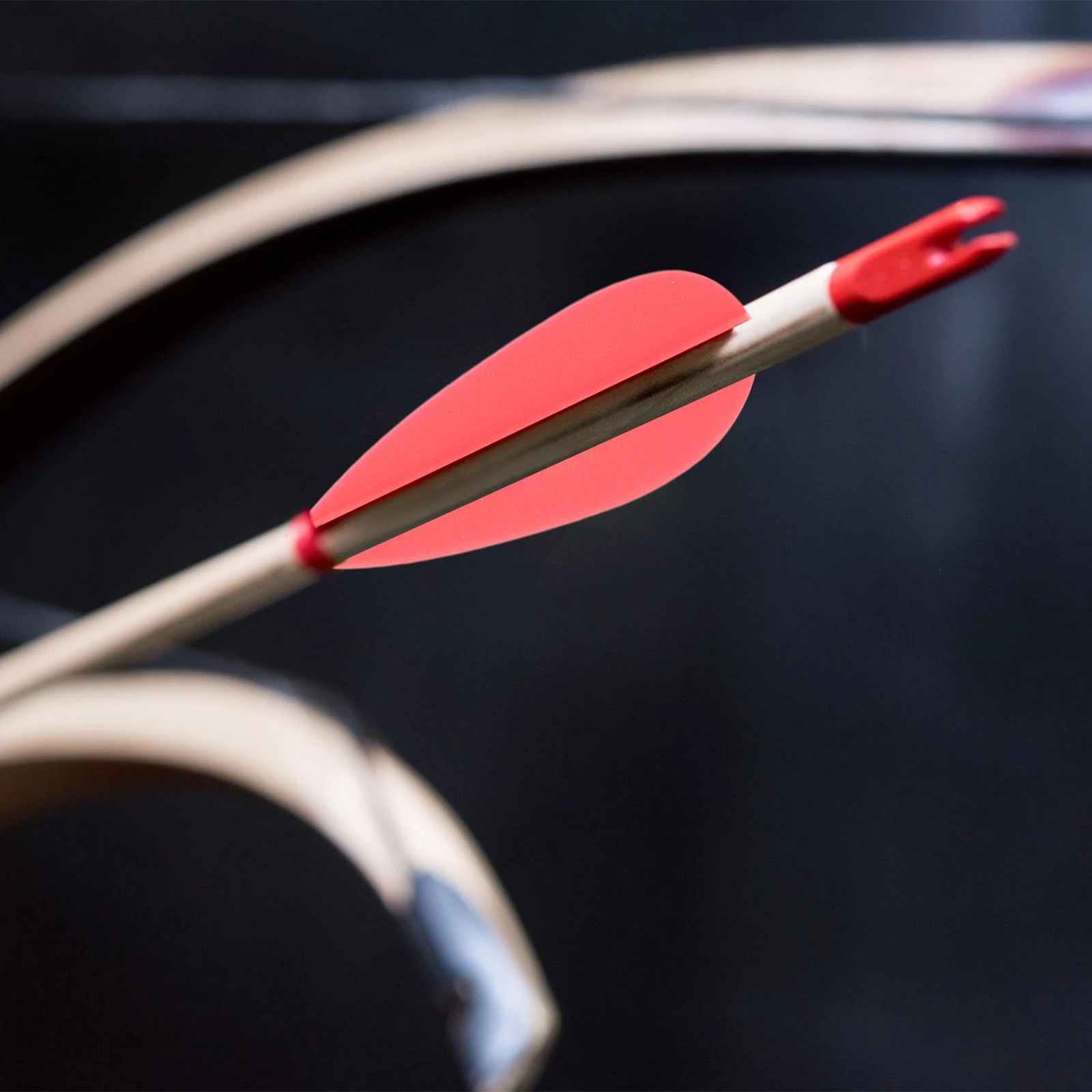 

20Pcs Arrow Fletchings Plastic Reusable Archery Practice Vanes Lightweight Replacement Parts for Accuracy Arrow Fletchings