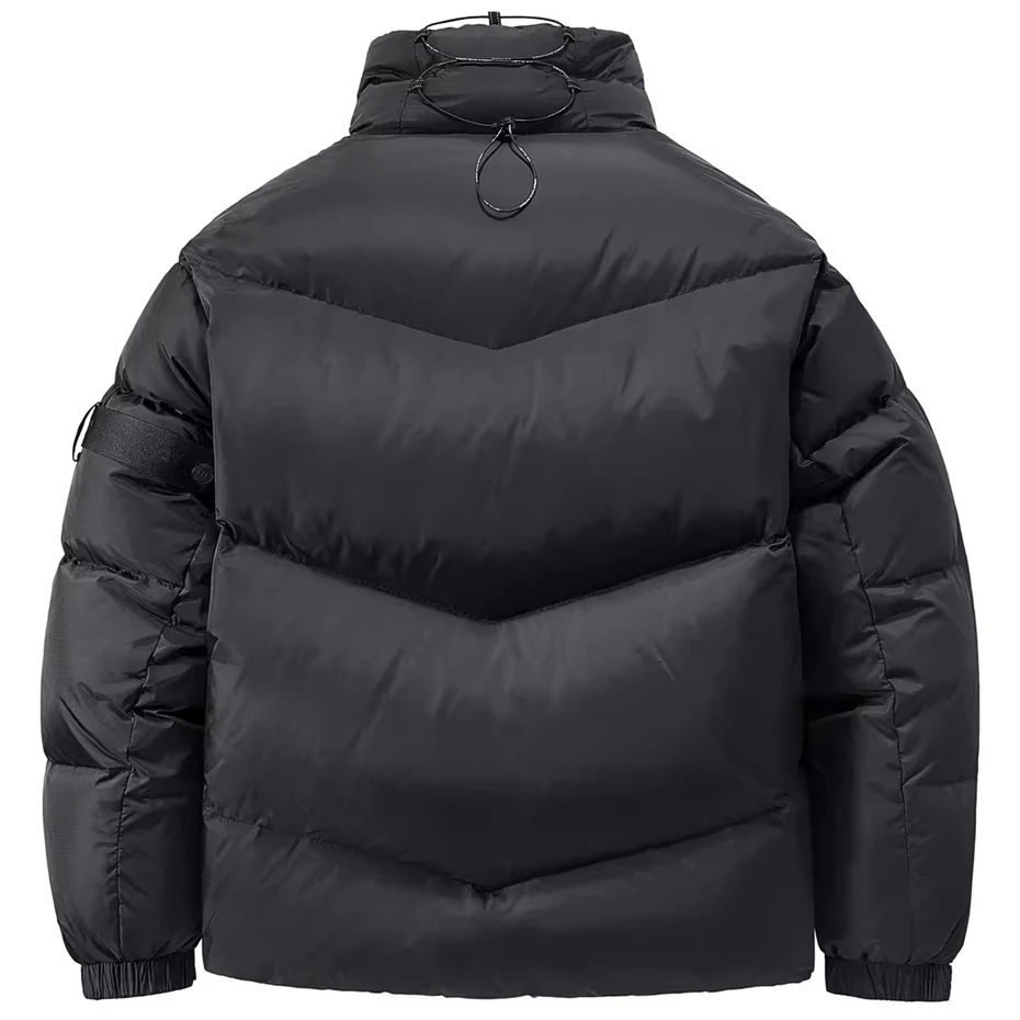 Winter Donsjack Heren Techwear Cargo Dons Jas Mode Casual Puffer Jack Mannen Tactische Functie