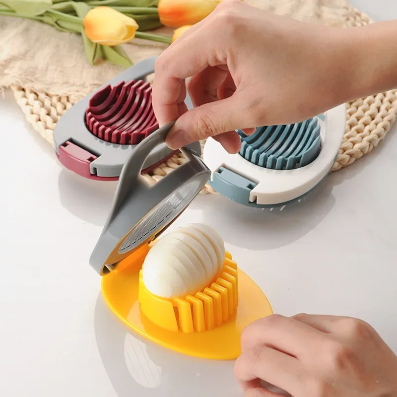 

Multifunctional Egg Cutter Stainless Steel Egg Slicer Creative Fruit Splitter Cooking Tools Baking Accessories Kitchen Gadgets