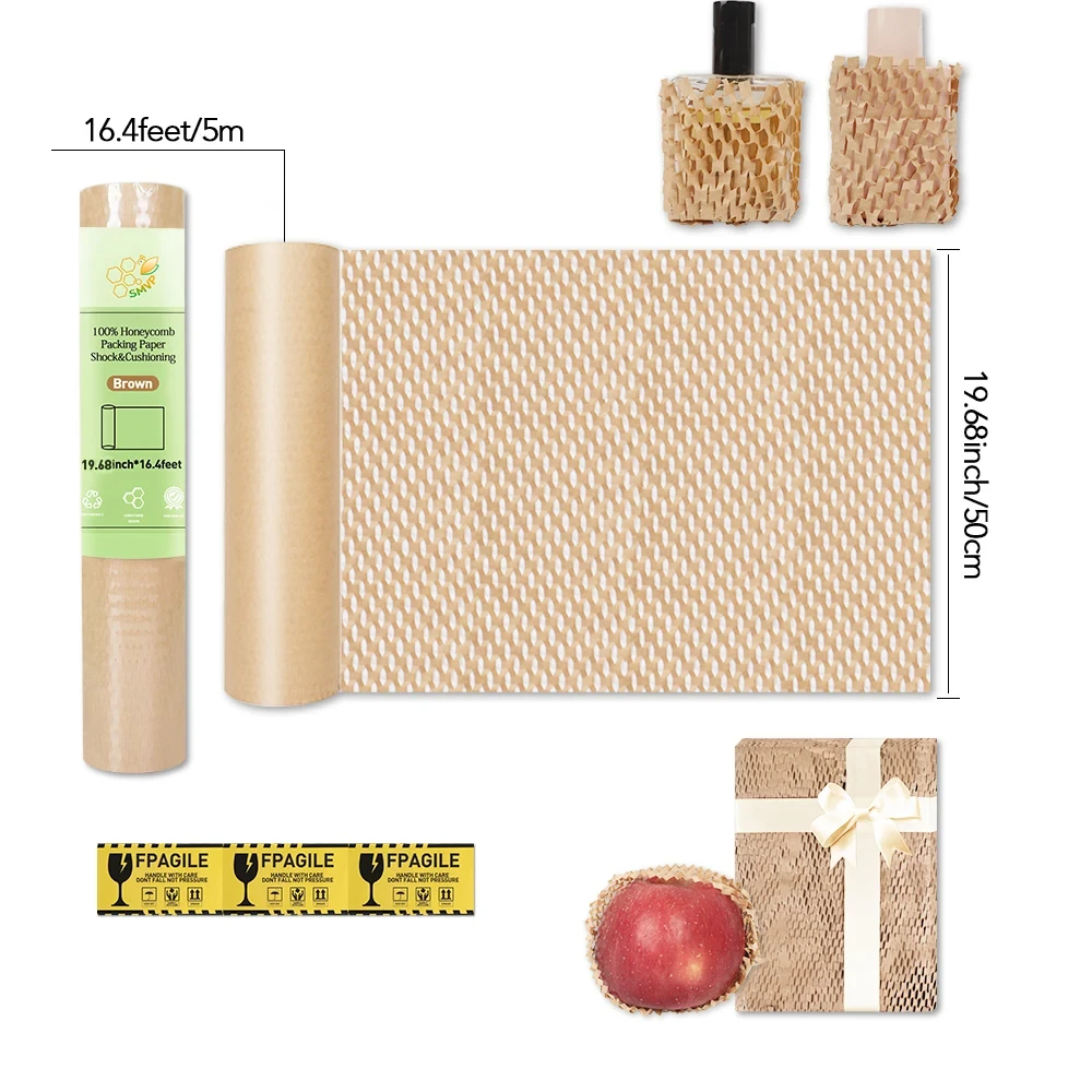 Honeycomb paper, shipping gift wrap, soundproof, crash-proof cushioning, filling material can be recycled kraft paper