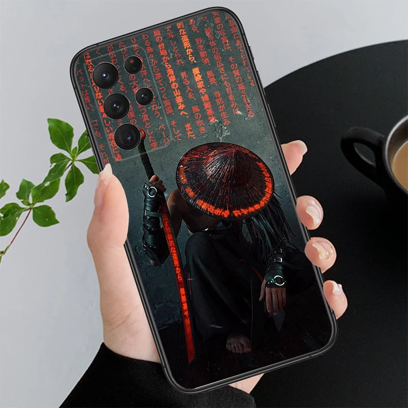 Samurai Oni Mask Case For Samsung A57 A37 A56 A36 A16 A06 A07 A55 A35 A15 A17 A27 A52 A34 A24 A26 A53 A54 A05 A14 A73 A25