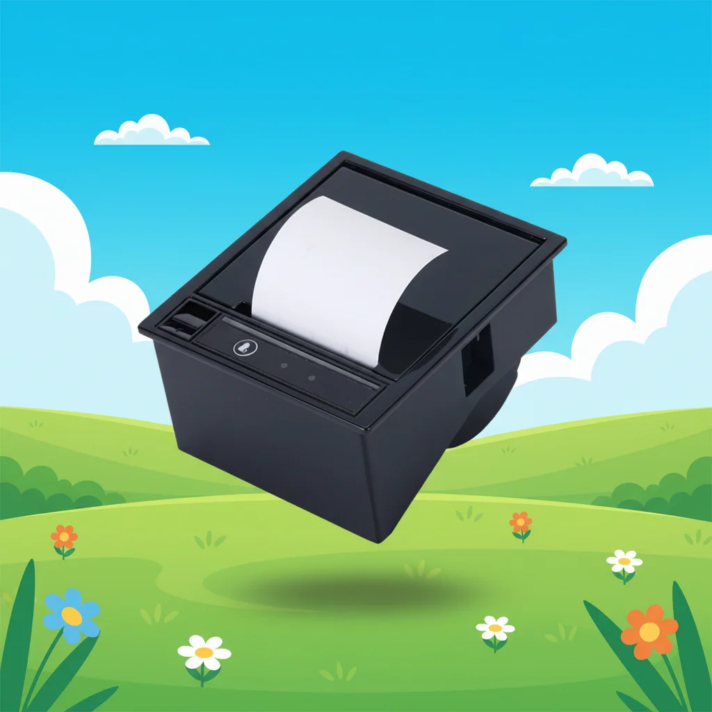 QR74  58mm Cheap Embedded Kiosk Panel Thermal Receipt Printer with Auto Cutter USB RS232 TTL