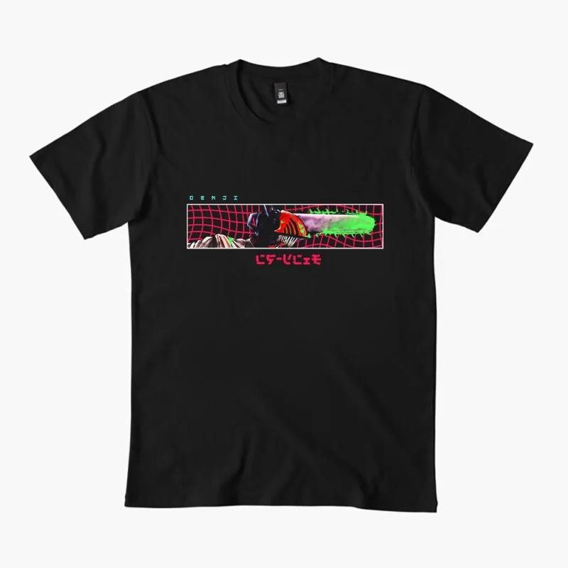 

Denji Chainsaw Man Anime Gift t shirt 0326 DEVIL HUNTER Graphic Tee 100% cotton print clothing Y2K clothes Large size Tops