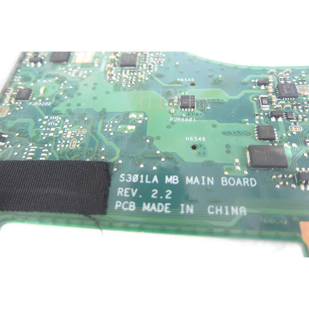 Para For Asus S301L S301LA Q301LA S301LP placa base para ordenador portátil I5-4200 CPU 4GB RAM 90NB02Y0-R00100 S301LA placa base 100% prueba