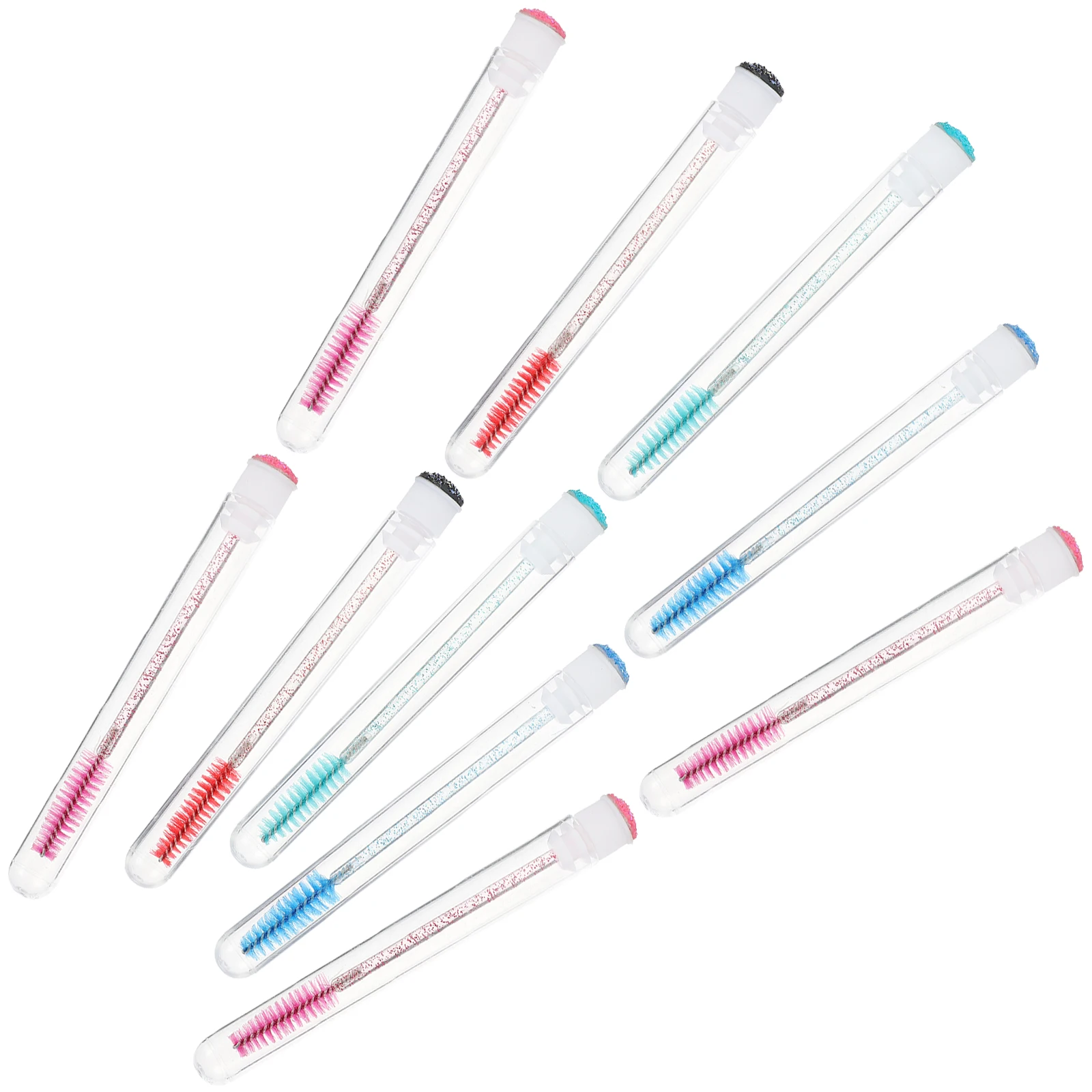 10 pz Spazzola Per Ciglia Tubi Mascara Trasparenti Piccoli Spazzole Abs Portatili Per La Tintura Del Sopracciglio Crescita Delle Ciglia Crema Per L'attaccatura Dei Capelli
