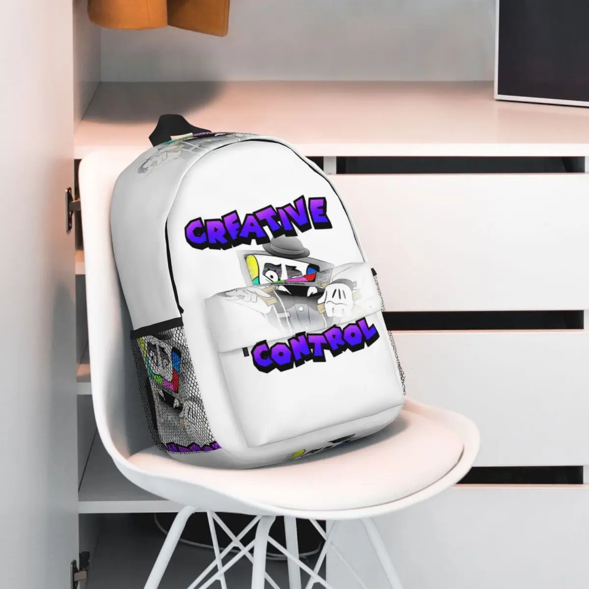Creative Control (Mr. Puzzles) (Transparent Version) Backpack Hot Sale Daypack Large Capacity BookBag Shoulder Bags School Bag