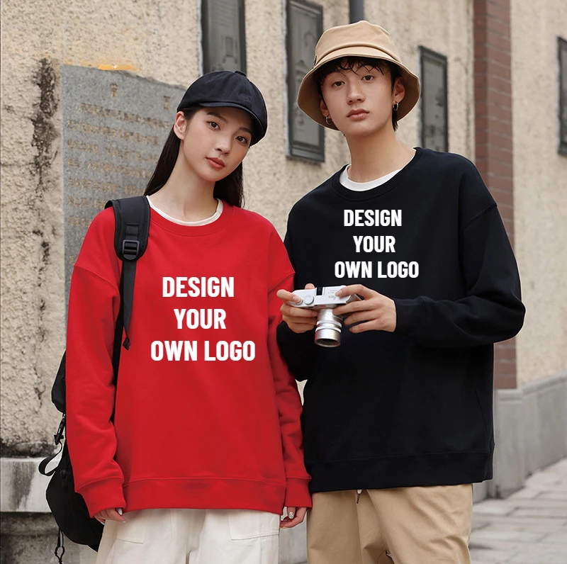 

Custom Sweatshirt Men DIY Sportswear Design Yourself Pattern Text Top Wear Print Your LOGO Women Pullover Trendy Streetwear