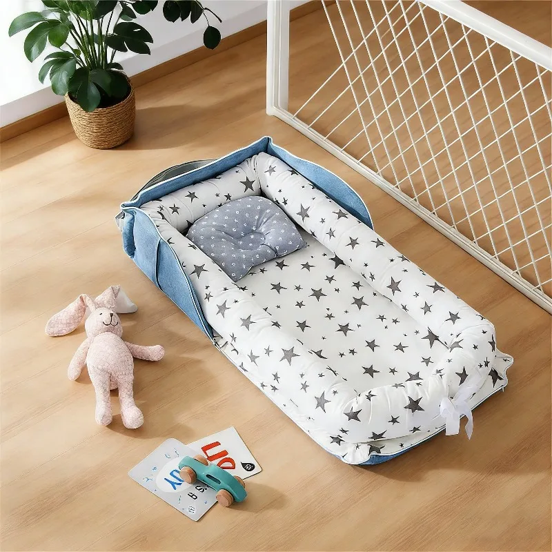 

2026 New Portable Baby Crib Easy To Carry Out for Travel Baby Beds Foldable Baby Nest Bed Multi Functional Sleeping Accessories