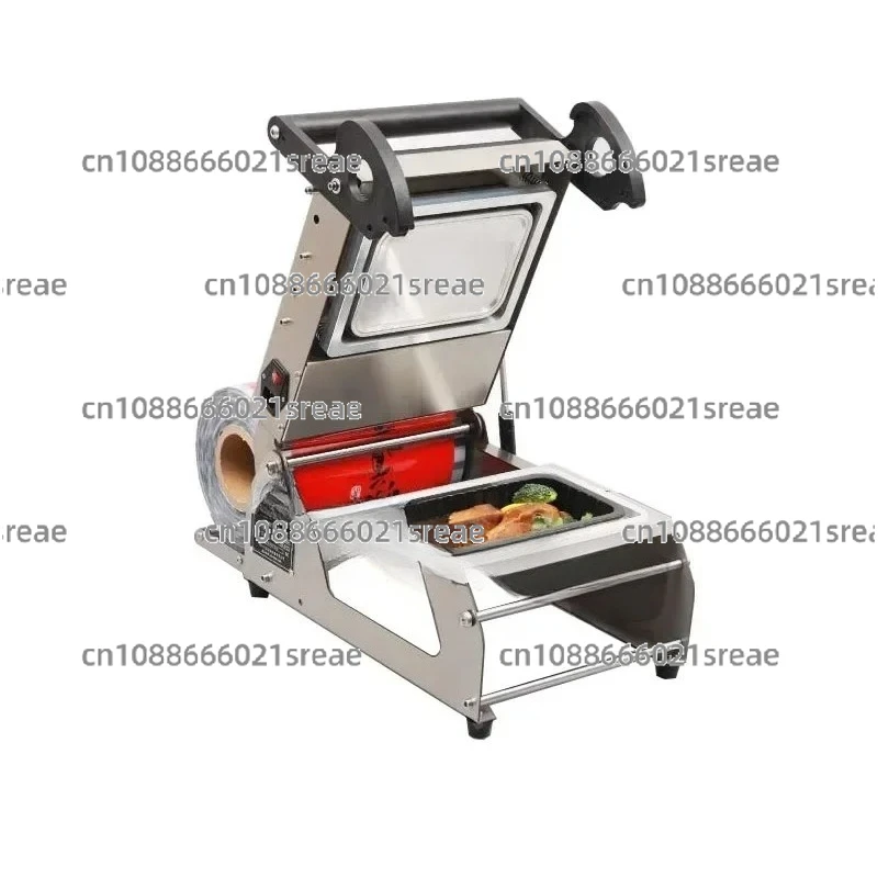 

Ручной упаковщик пластиковых лотков для упаковки пищевых продуктов, машина для запечатывания свежих коробок с замком