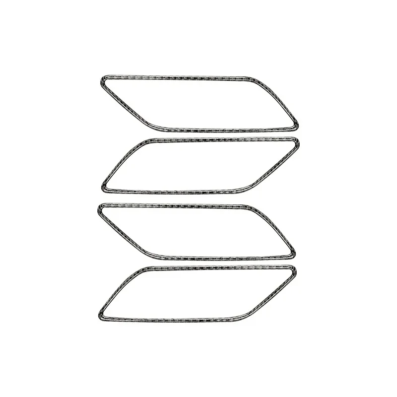 

4Pcs Carbon Fiber Car Inner By Handle Frame Decoration Strip Stickers For Audi A3 8V 2014-2019 Interior Accessories