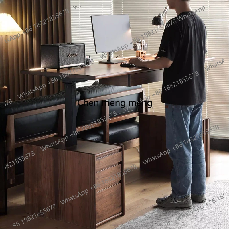 Solid Wood Smart Motion desk standing desk Computer desks room offices office desks and workstations Height adjustment table