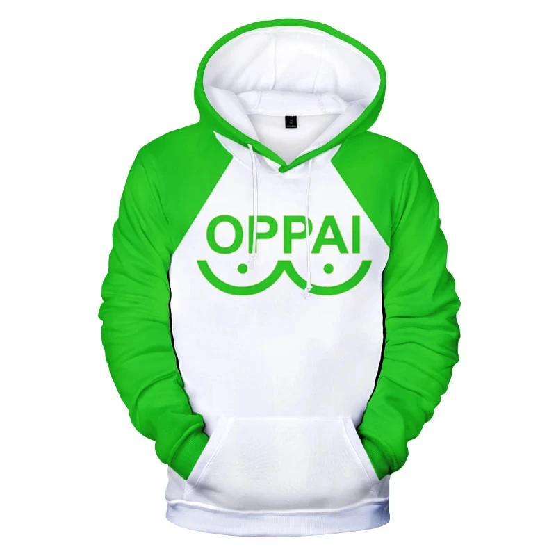 Japanese Anime One Punch Man Saitama Oppai Cosplay Costume Boys Girls 3D Kids Printed Funny Hoodie Men Women Casual Sweatshirt