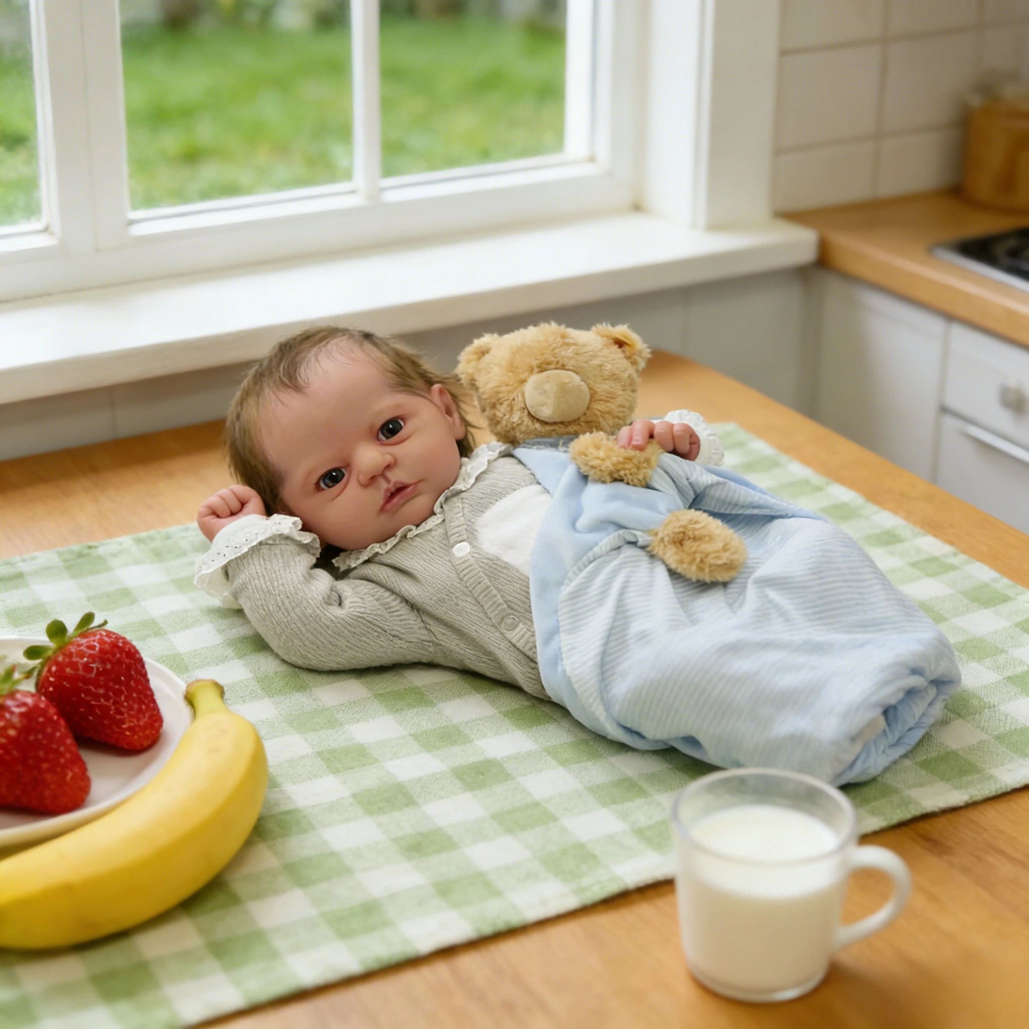 Kit de boneca reborn Evi de 19 polegadas - peças de boneca DIY de cor fresca de toque macio realista inacabado sem pintura