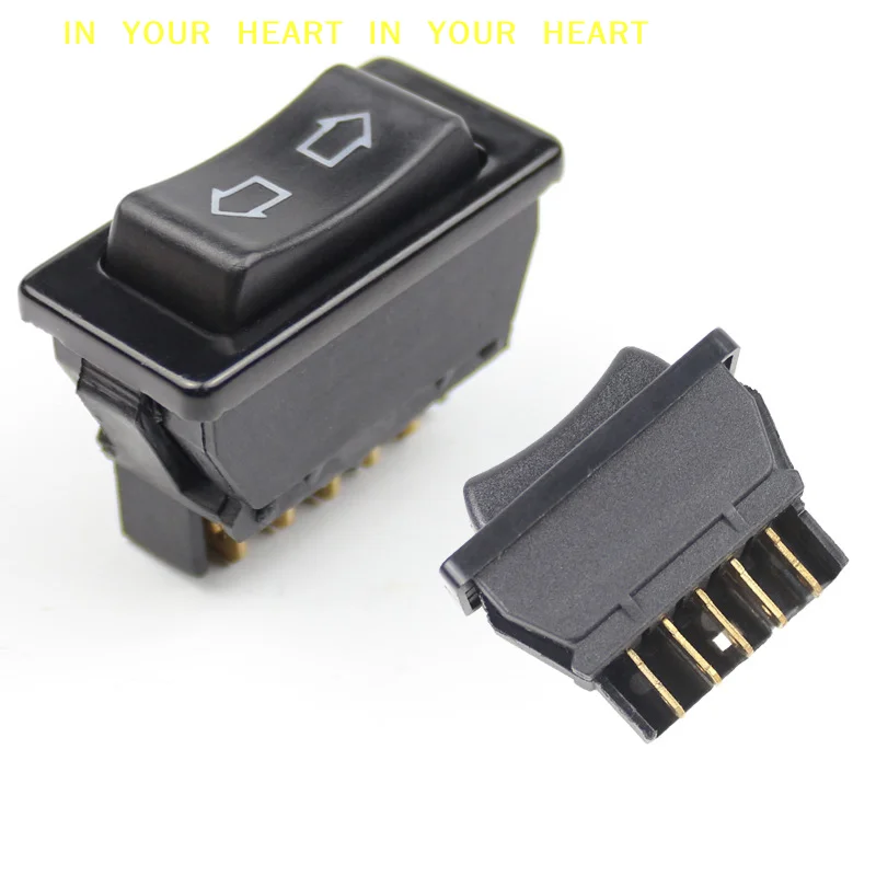 

【X】Universal Direct Current 12V 20A Auto Car Power Window Switch 5 Pins(Blue)