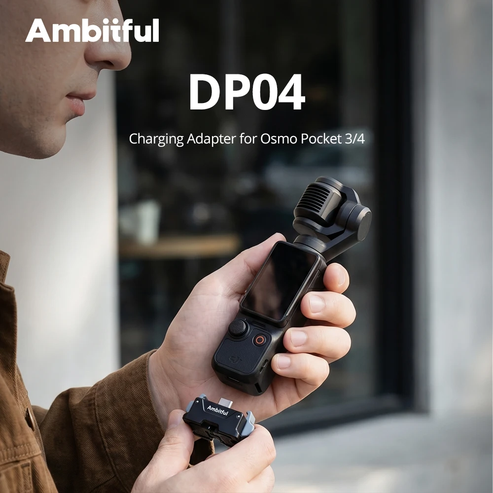 Adaptateur de charge USB Ambiful DP04 pour DJI Osmo Pocket 3/4, accessoire pour caméra stabilisée portable