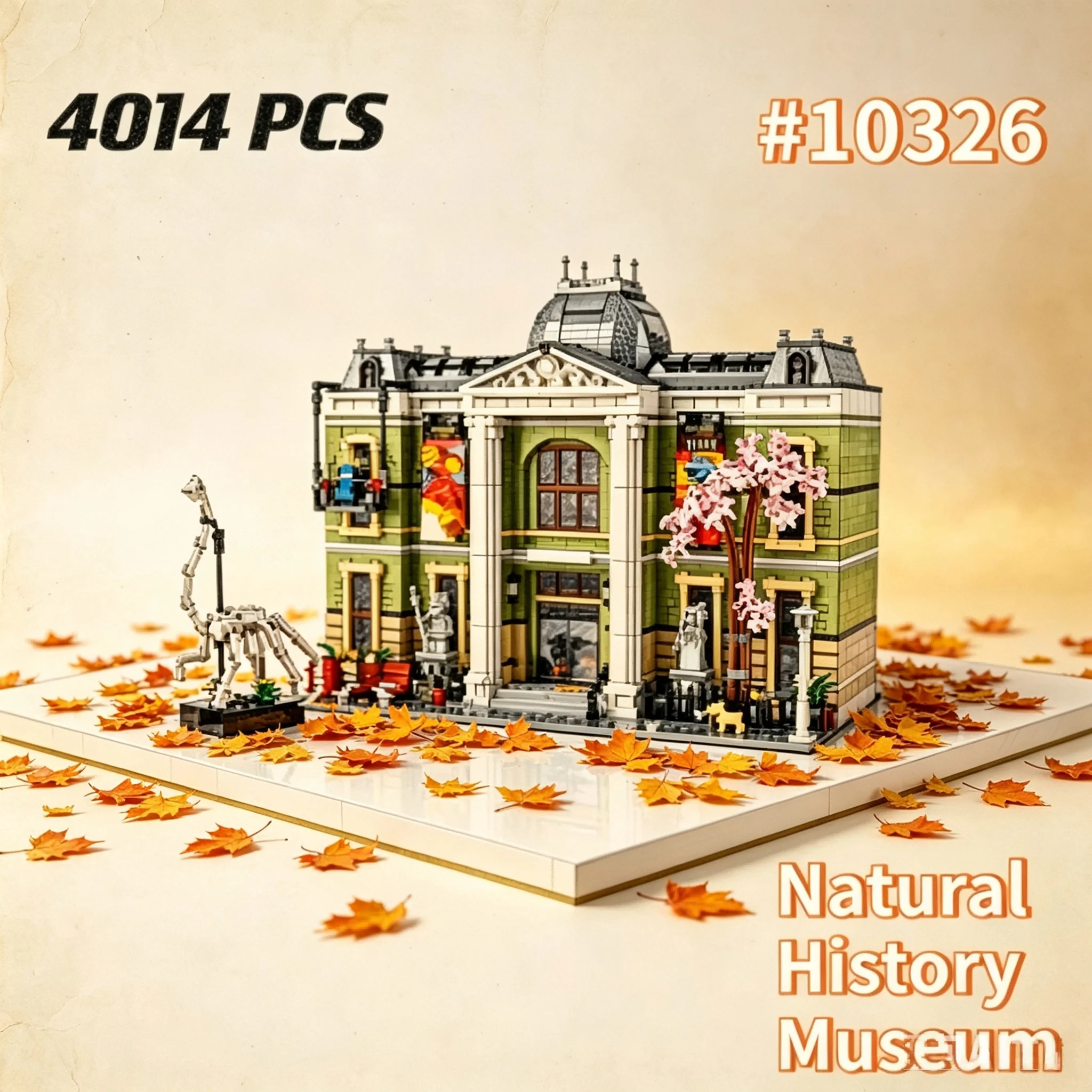 The 2026 Flagship Natural History Museum Largest Modular Building Set, Featuring 4,014 Pieces, Makes An Excellent Gift.