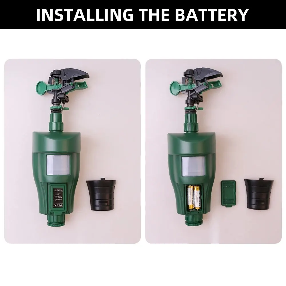 Outdoor Motion Actied Water Jet Animal Repellent, Garden Pest Control Sprinkler (Order 5+)