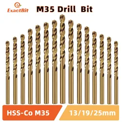 Cobalt Steel Twist Drill Bit M35 Stainless Steel Tool Set Titanium Metal Drills For Metal Stainless Steel Drilling