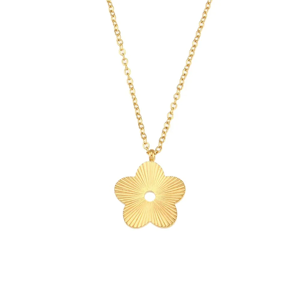Women's 18K Gold Plated Waterproof Necklace Earring Set