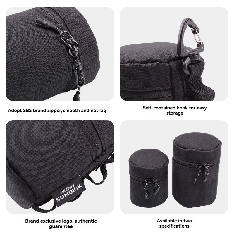 SUNDICK في الهواء الطلق كأس التيتانيوم حقيبة التخزين اسطوانة الغاز حقيبة التخزين البيرة كوب زجاجي صندوق تخزين كأس كم