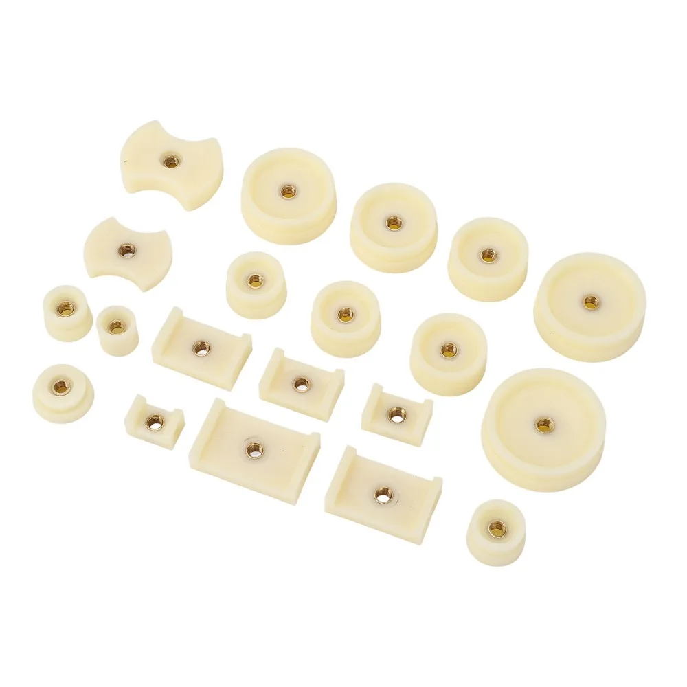20Pcs Practical White Watch Press Die Kit Plastic Watch Case Fitting Dies Set Watch Case Closer Set Capping Machine