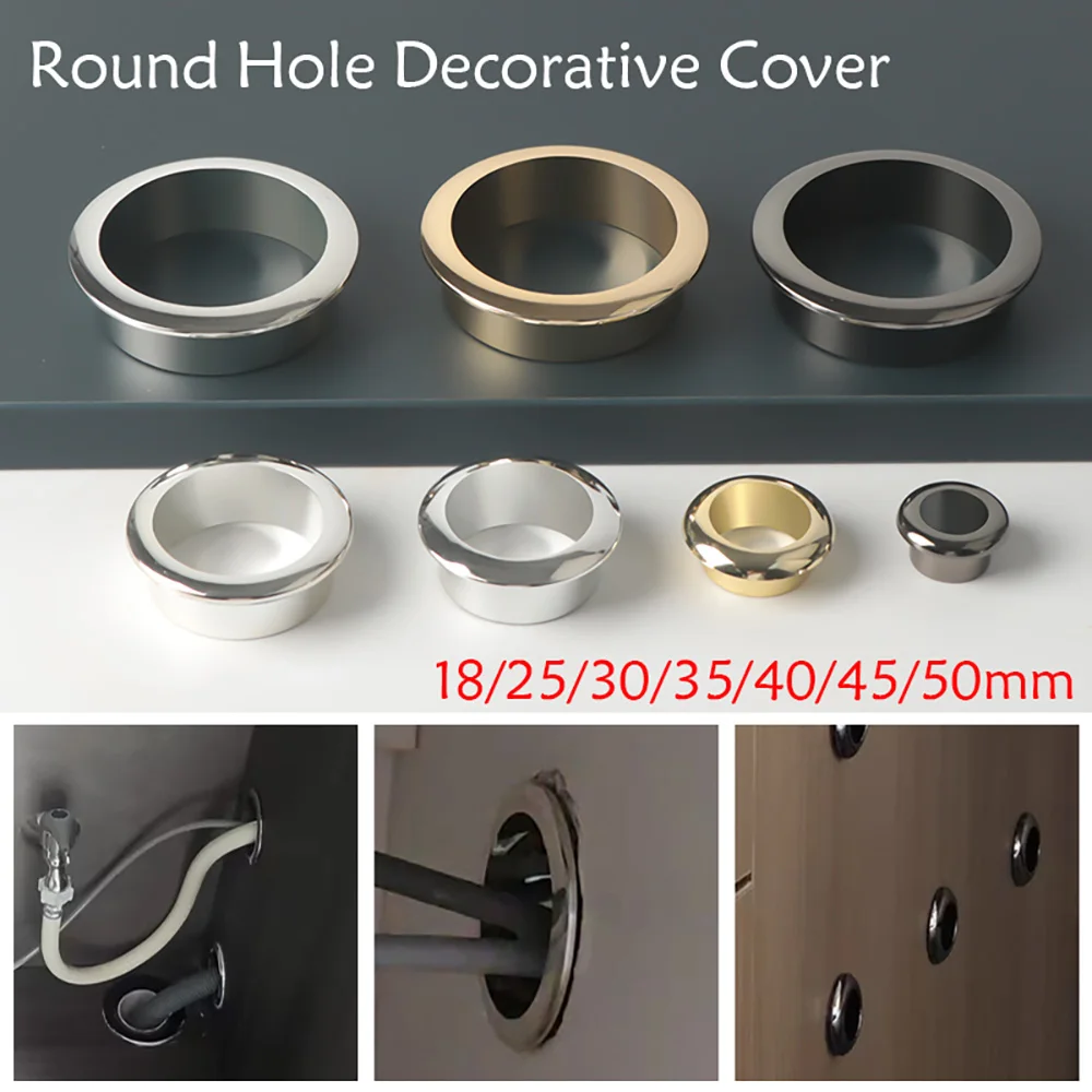 

Computer Desk Cable Grommets Wire Hole Cover /For Round PC Desk Wire Holder Cabinet Vent Hole Decorative Furniture Hardware