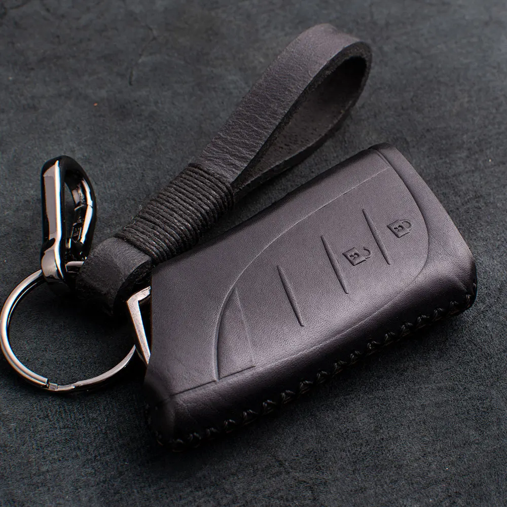 1 Pcs Genuine Leather Remote Key Case Fob Key Cover For Lexus ES UX NX LC500 UX200 ES350 UX200 LS500 LS500H LC500h ES300h