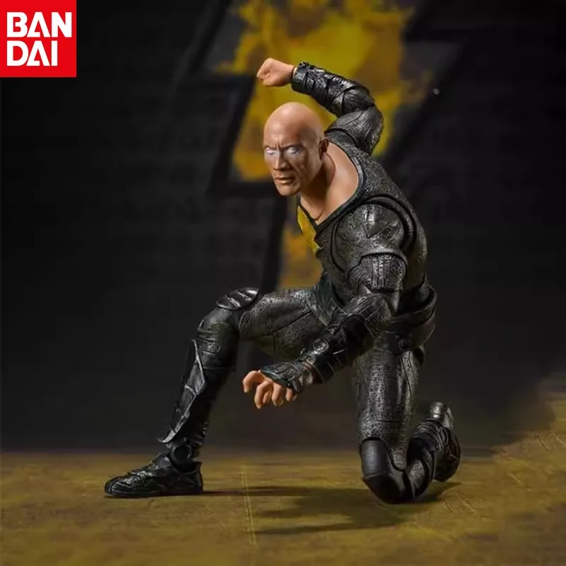 BANDAI Brand New Genuine SHF Black Adam DC Alliance Anti-Hero Dwayne Johnson Movable Figure in Stock