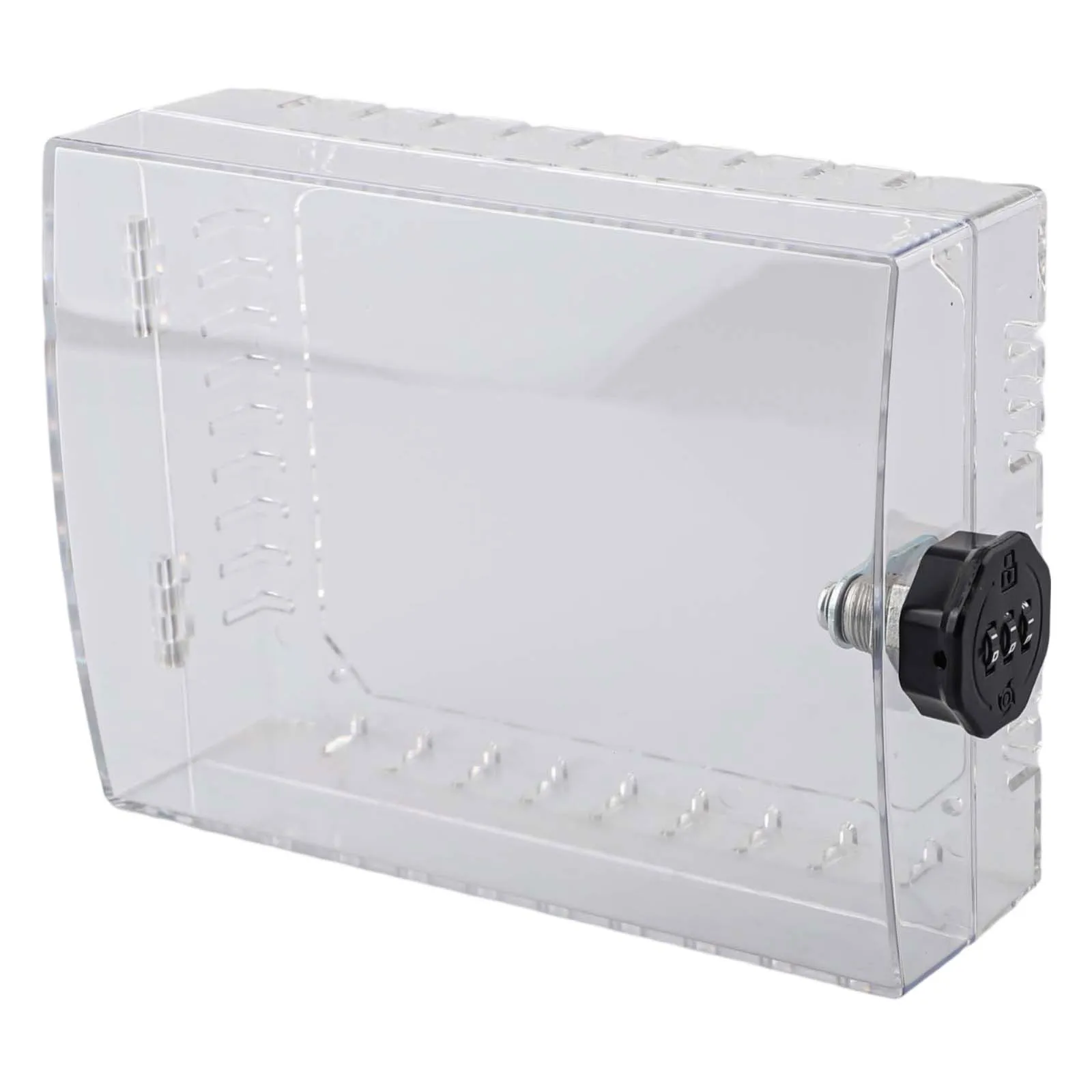 Combination for Lock Box Transparent PC 3-digit Password Lock for Energy Usage Control Smart Temperature Control 21.5x14.5x6.5CM