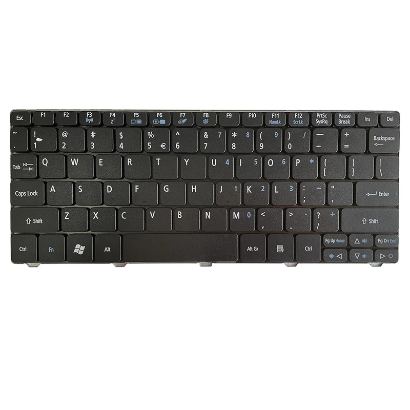 GZEELE English Laptop Replace Keyboard Fit For Acer Aspire One 521 522 533 532 D255 D255E D257 D260 D270 VCY57 US NEW KEYBOARD