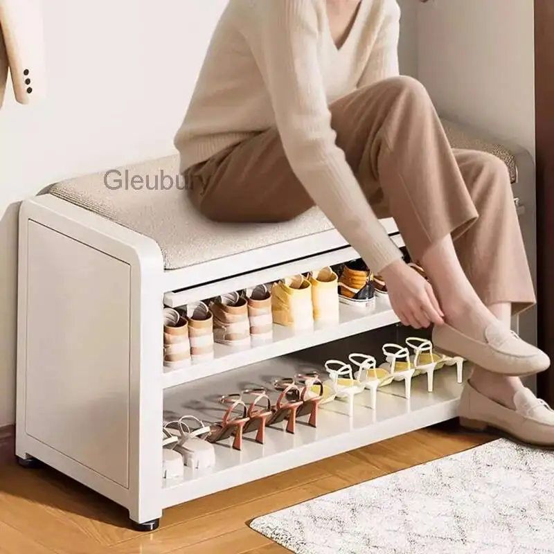 Stool Transparent Foot Pouf Vanity Relaxing Chair Nordic Designer Bedroom Foot Stool Shoe Storage Tabouret Unique Furniture