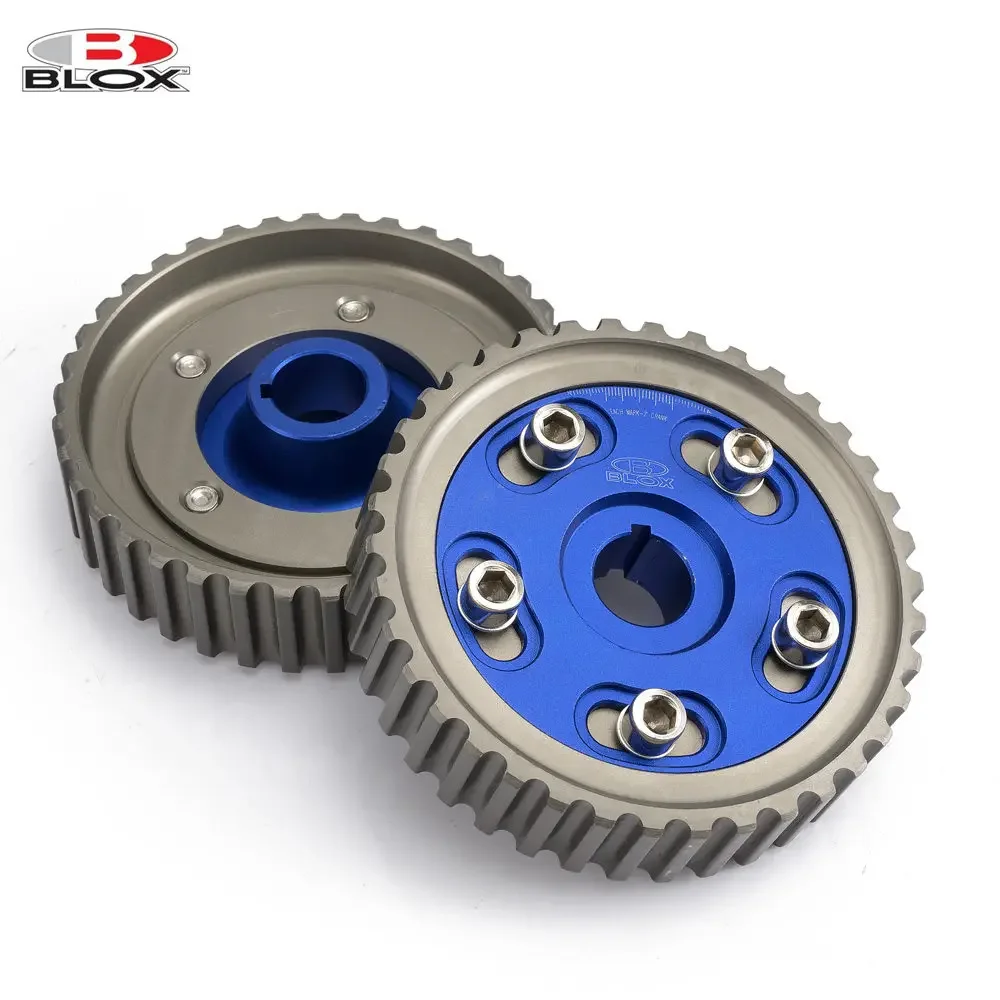 Blox 2 قطعة بكرة تروس كام قابلة للتعديل لهوندا SOHC D15/D16 D-SERIES SOHC محرك 88-97 مدخل وعادم AF-CGD16BL