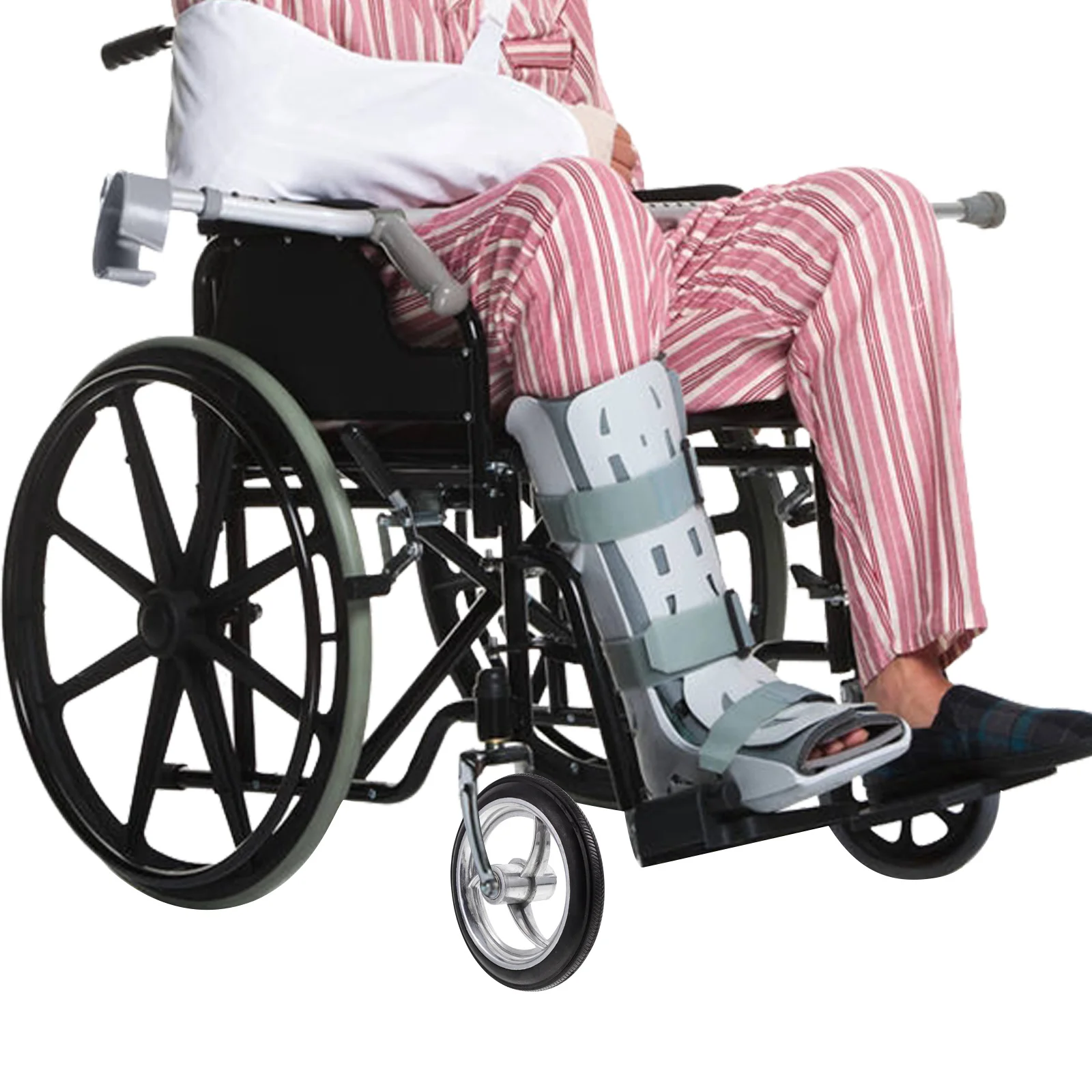 

Wheelchair Front Wheels 6 Inch Rubber Aluminum Replacement Universal Wheel For Walker Cart Mobility Equipment Wheelchair