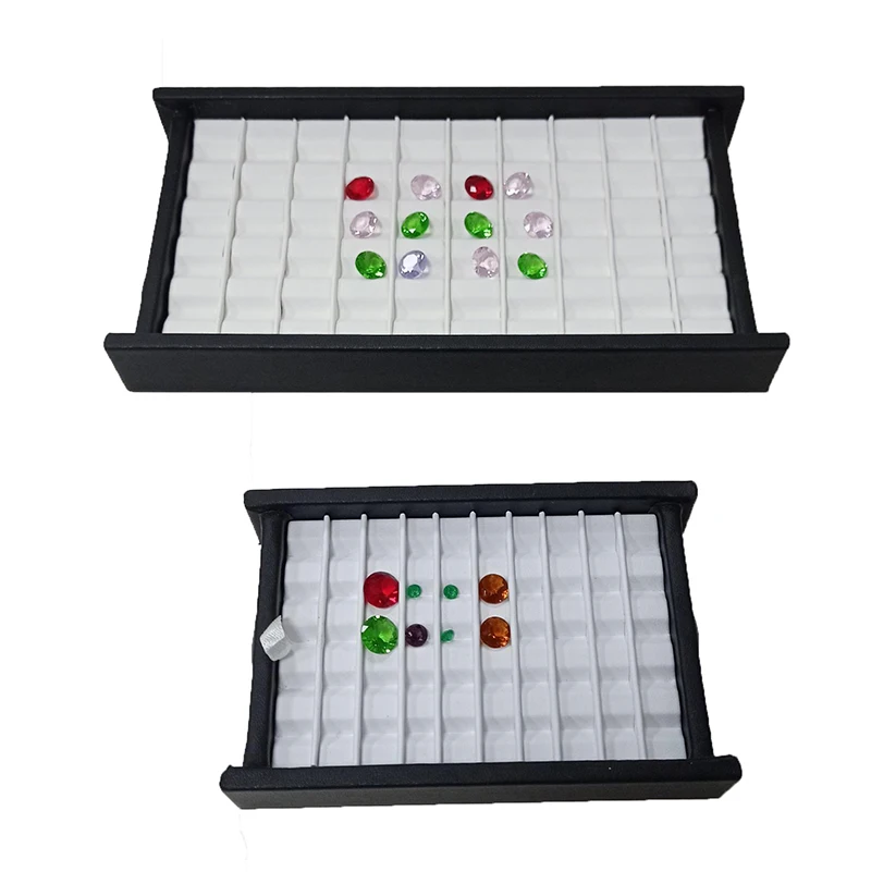 Wholesale Jewelry Gem Display Box Case Loose Diamond Storage Tool Coin Jar Show Tray Gem Pot Gemstone Organizer Holder Container