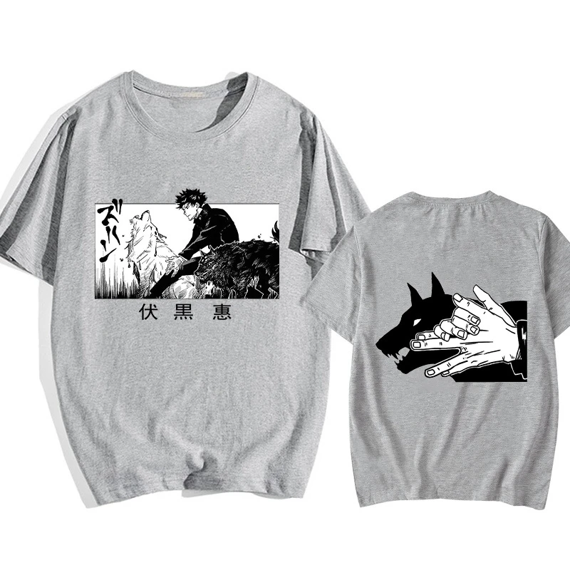 Inumaki Toge Jujutsu Kaisen Anime Trend T-Shirt Baumwolle Grafik-T-Shirt Herren Damen Sommer Streetwear – Detail 6