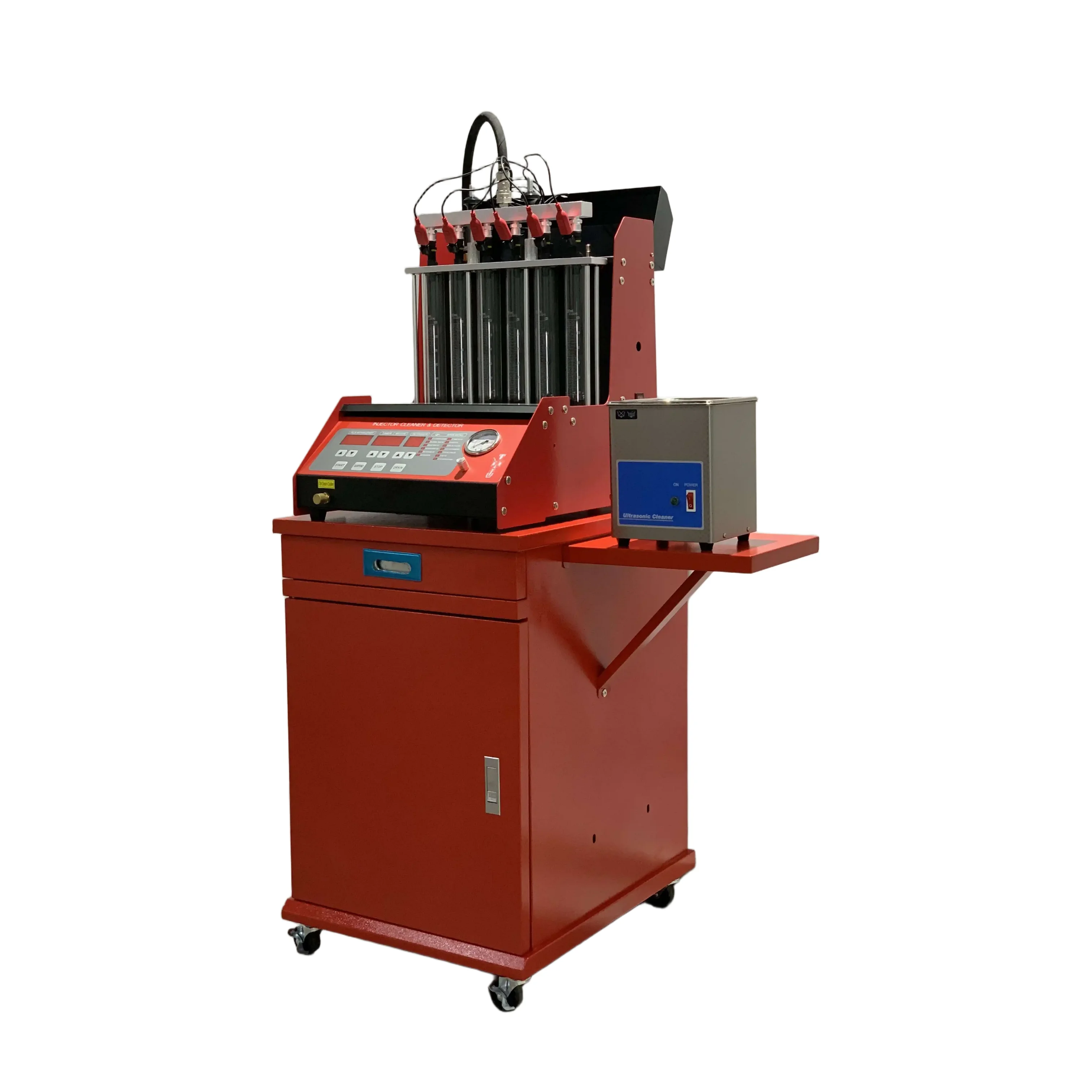 Ultrasonic Fuel Injector Cleaner 4 Cylinder 6 Cylinder 8 Cylinder Cleaning Machine Analyzer And Detector With Desk For Universal