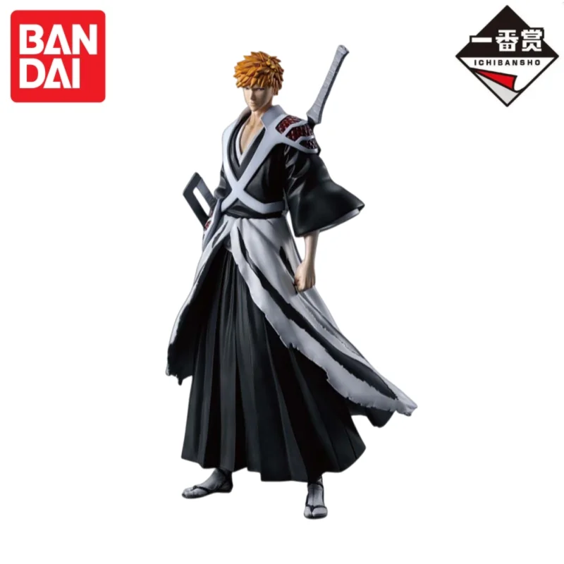 

In Stock Original Bandai Ichiban Kuji Kurosaki Ichigo Kuchiki Rukia Abarai Renji Hitsugaya Toushirou Anime Action Figures Model
