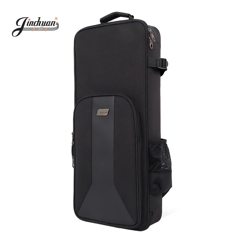 JinChuan Custom Install 2 Pieces Soprano Sax Case Thickened Waterproof Double Shoulder Straps Electric Wind Instrument Bag