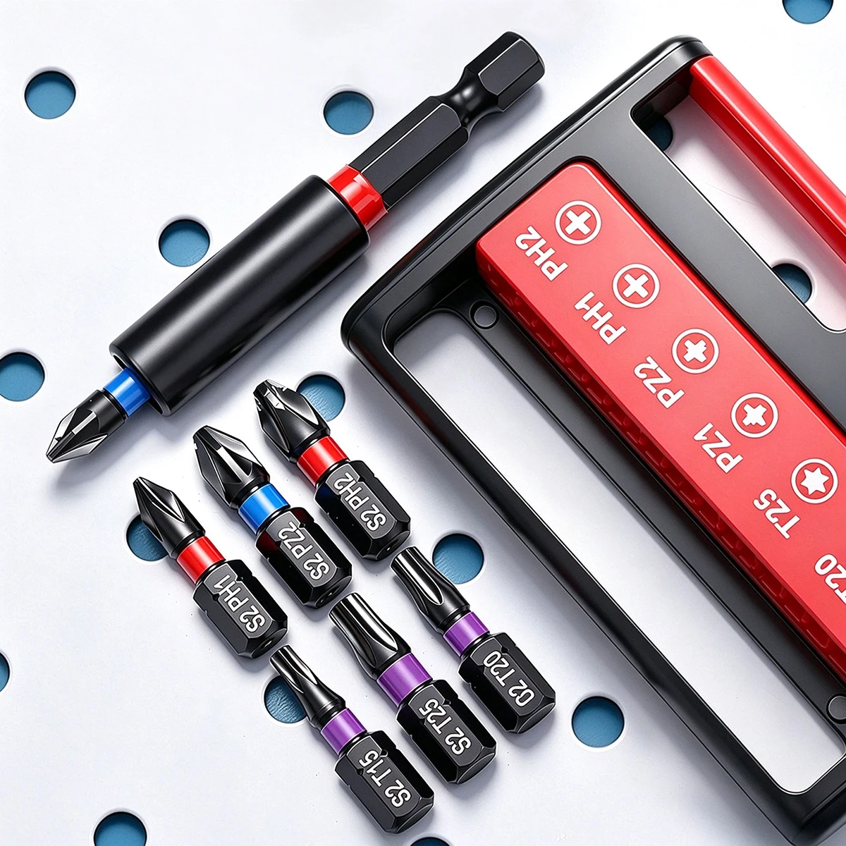 Electric Screwdriver Bits Set Magnetic Impact Resistant Hex Shank For Motorcycle Power Drill Repair Maintenance Tool Kit