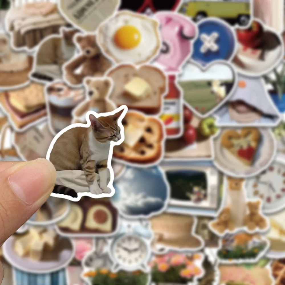 50pcs korean style journal series stickers, suitable for decorating mobile phones, laptops, helmets, waterproof stickers