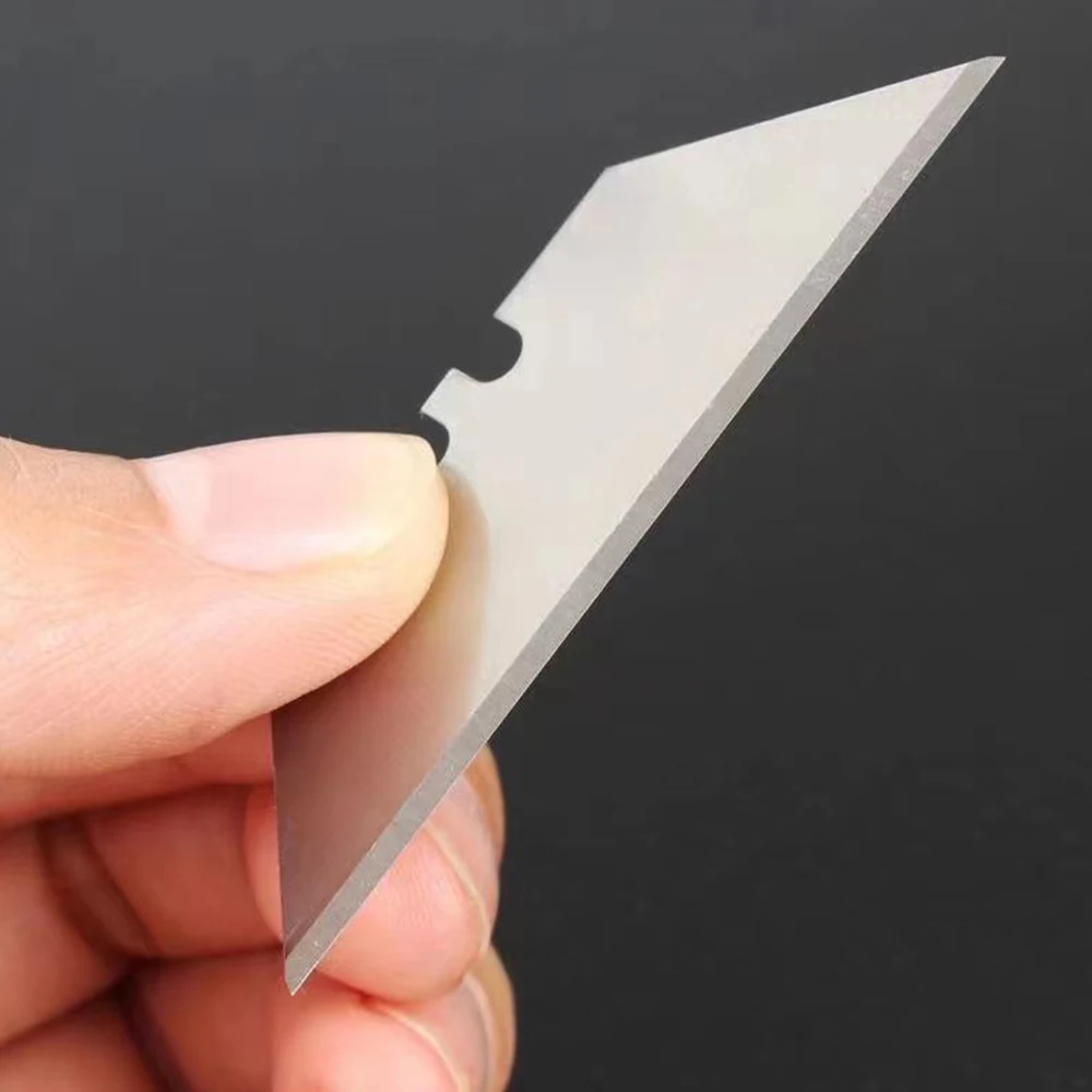 10Pcs/1Box Special Knife Blades Steel Material Utility Knife Trapezoid Blades Replacement DIY Art Craft Cutter Tool Blade New