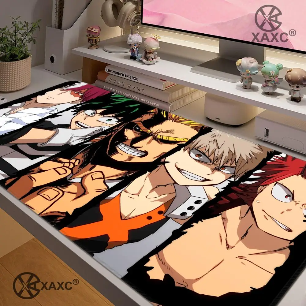 

My Hero Academia Anime XAXC Mouse Pad large keyboard mouse desk pad non-slip rubber gaming mouse pad laptop mouse carpet