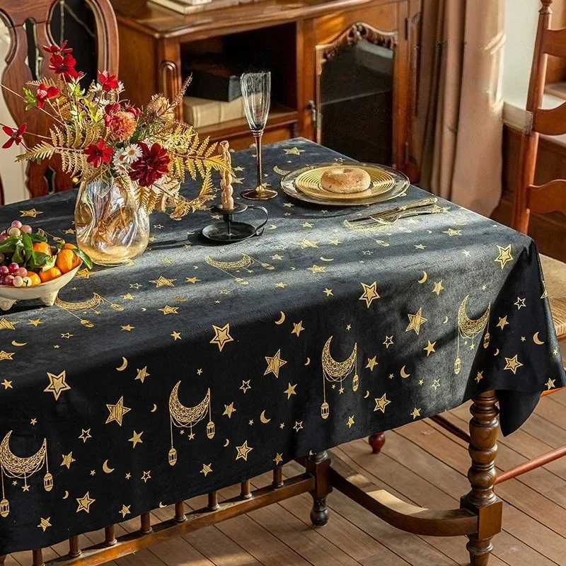 Dining Table Party Tablecloth Holiday Tablecloth Decoration Household Rectangular White Tablecloth